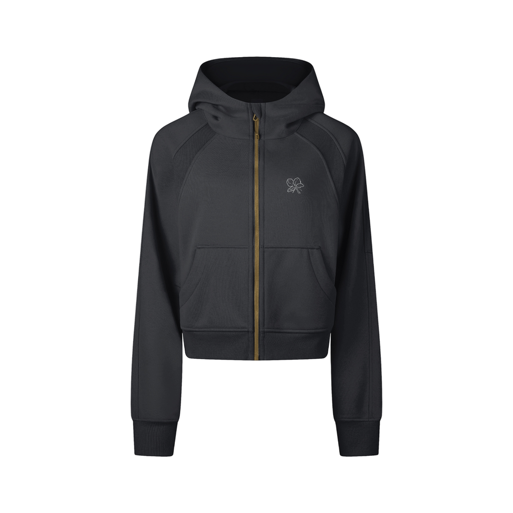 Leialoha Cropped Zip-Through Hoodie