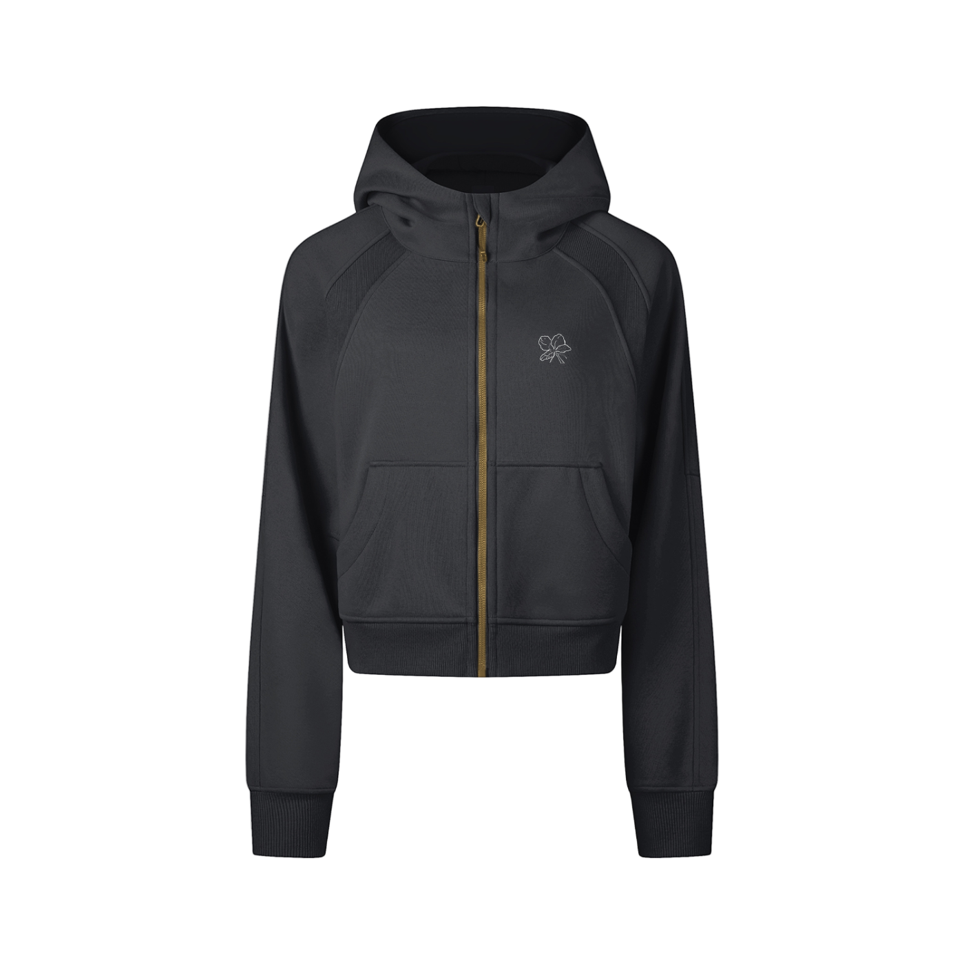 Leialoha Cropped Zip-Through Hoodie