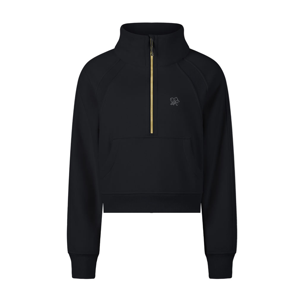 Leialoha Cropped Half-Zip Sweatshirt