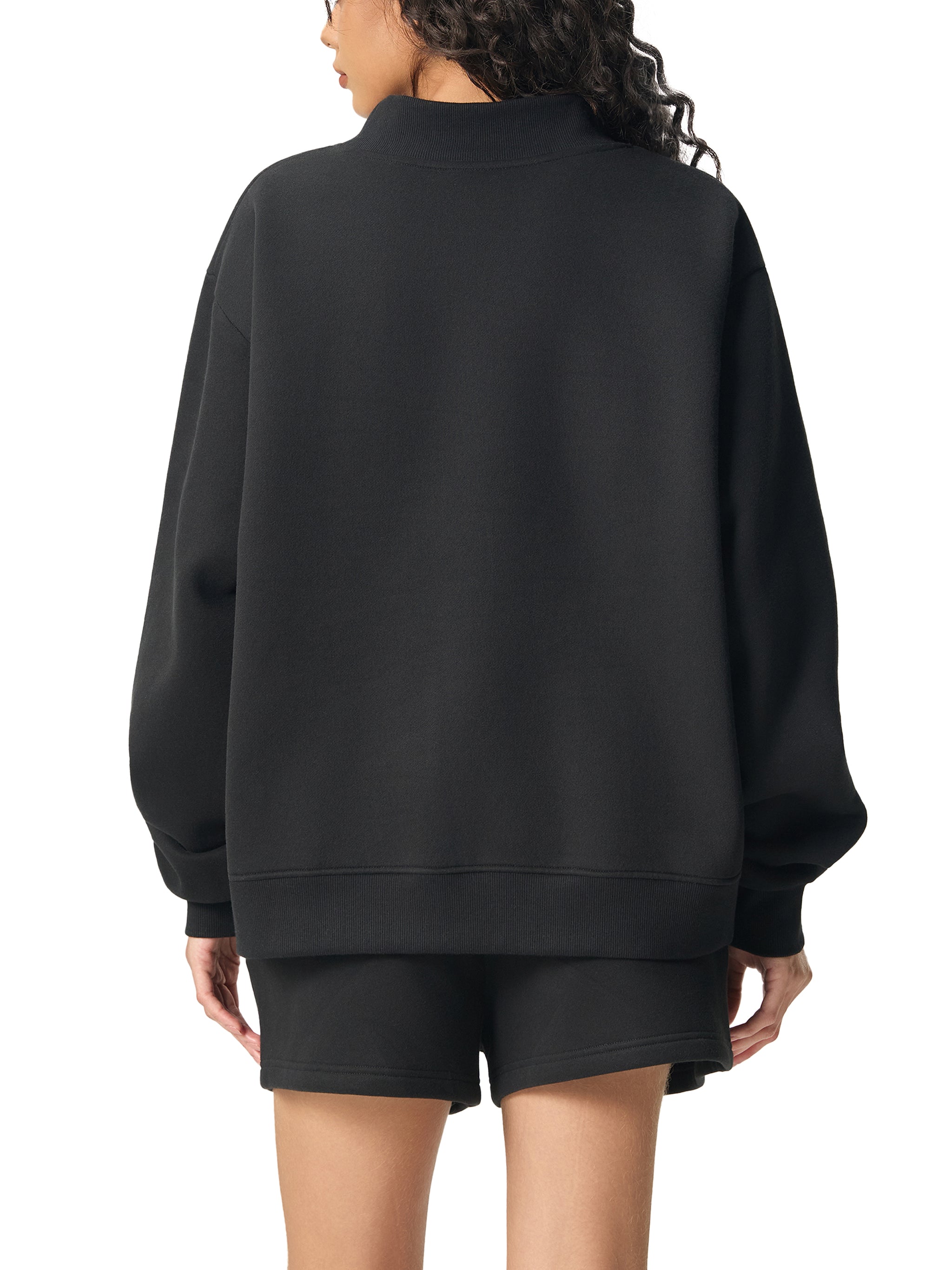 Leialoha Mock-Neck Crew Sweatshirt